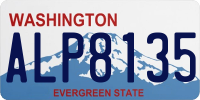 WA license plate ALP8135
