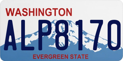 WA license plate ALP8170