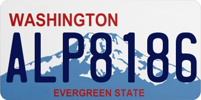 WA license plate ALP8186