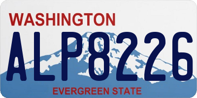 WA license plate ALP8226