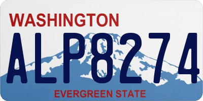 WA license plate ALP8274