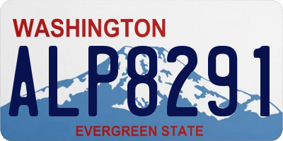 WA license plate ALP8291