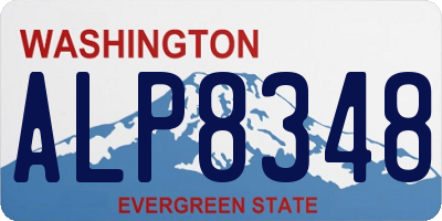 WA license plate ALP8348