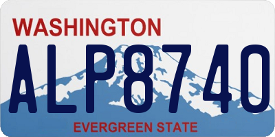 WA license plate ALP8740