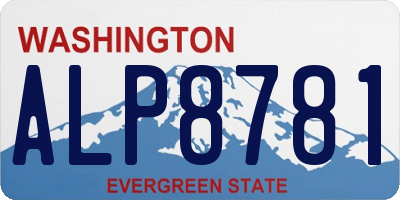 WA license plate ALP8781