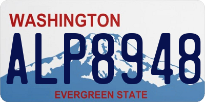 WA license plate ALP8948