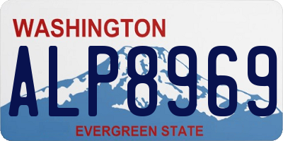 WA license plate ALP8969