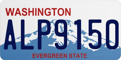 WA license plate ALP9150