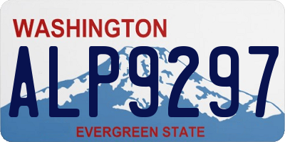 WA license plate ALP9297