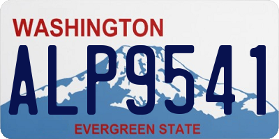WA license plate ALP9541