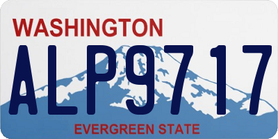 WA license plate ALP9717