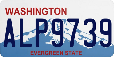 WA license plate ALP9739