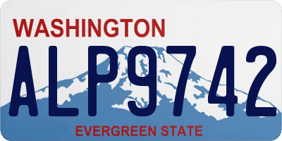 WA license plate ALP9742