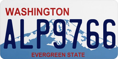WA license plate ALP9766