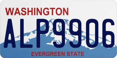 WA license plate ALP9906