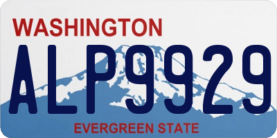 WA license plate ALP9929