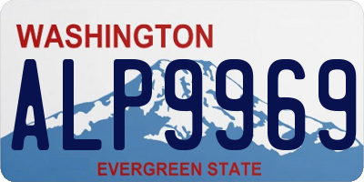 WA license plate ALP9969