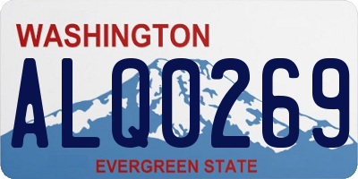 WA license plate ALQ0269