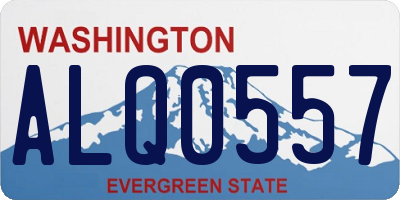 WA license plate ALQ0557