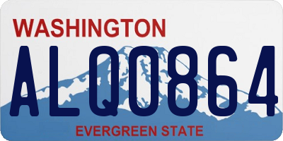 WA license plate ALQ0864