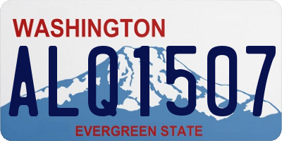 WA license plate ALQ1507