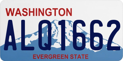 WA license plate ALQ1662
