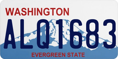 WA license plate ALQ1683