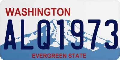 WA license plate ALQ1973