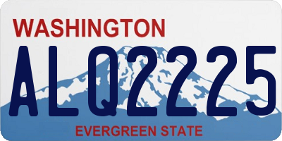 WA license plate ALQ2225
