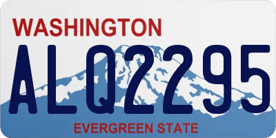 WA license plate ALQ2295