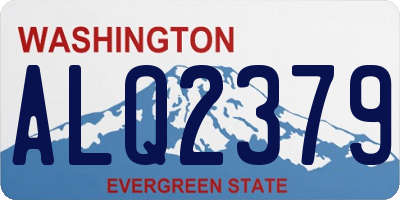 WA license plate ALQ2379