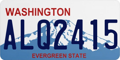 WA license plate ALQ2415
