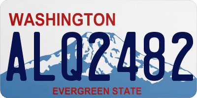 WA license plate ALQ2482