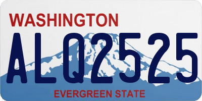WA license plate ALQ2525