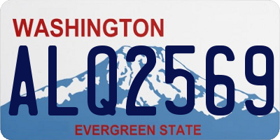 WA license plate ALQ2569