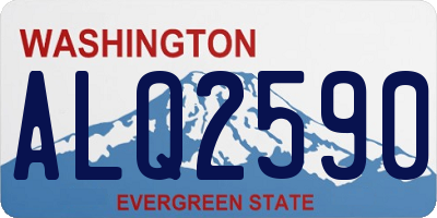 WA license plate ALQ2590