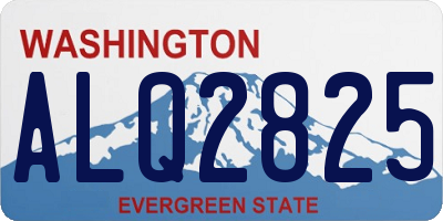 WA license plate ALQ2825