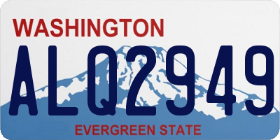 WA license plate ALQ2949