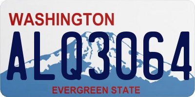 WA license plate ALQ3064