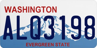 WA license plate ALQ3198