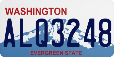 WA license plate ALQ3248