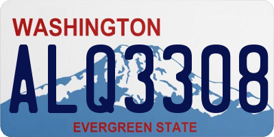 WA license plate ALQ3308