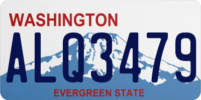 WA license plate ALQ3479