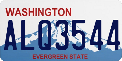WA license plate ALQ3544
