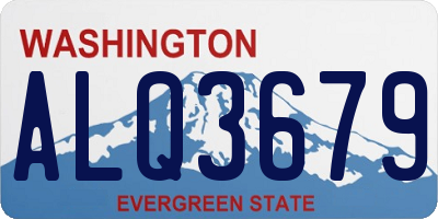 WA license plate ALQ3679