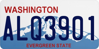 WA license plate ALQ3901