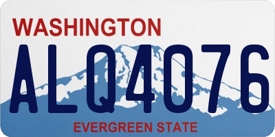 WA license plate ALQ4076