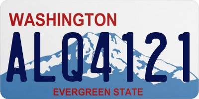 WA license plate ALQ4121
