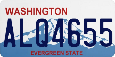 WA license plate ALQ4655