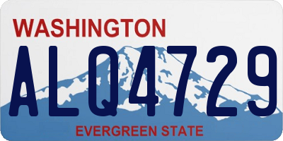 WA license plate ALQ4729